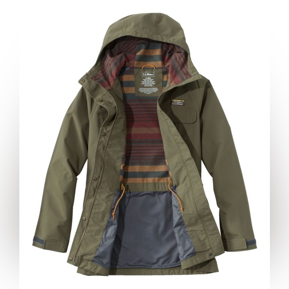 L.L. Bean Women's Mountain Classic Water-Resistant Jacket in Navy. Size XS